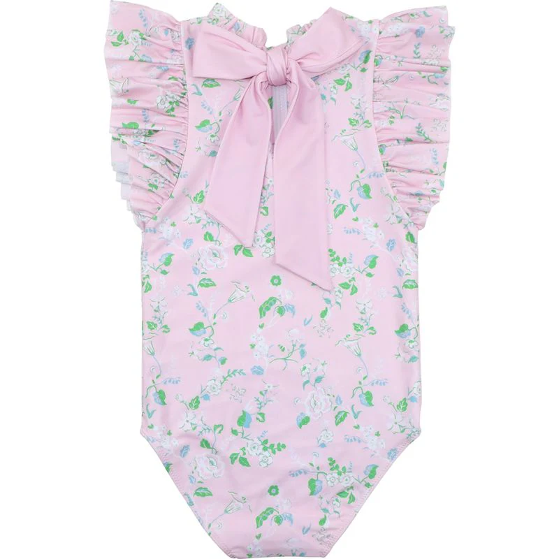 Pink Rose Vine Swimsuit - Image 3