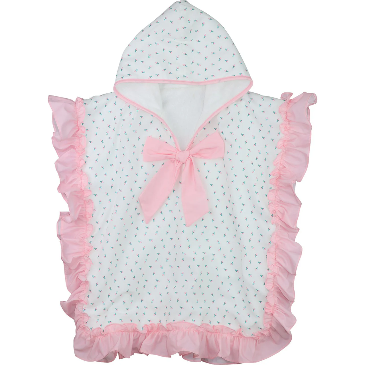 Pink Rosebud Ruffle Coverup