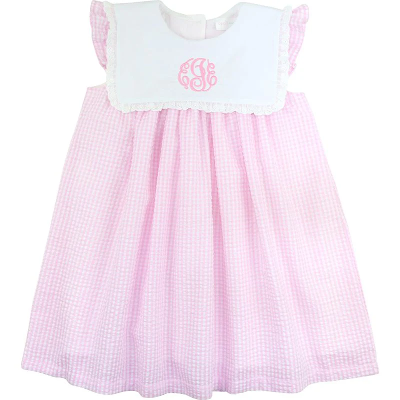 Pink Seersucker Dress