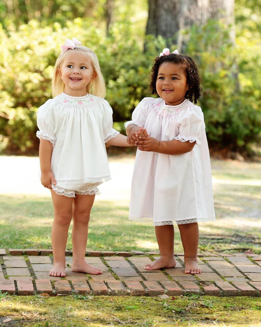 Pink Smocked Hearts Dress - Image 3