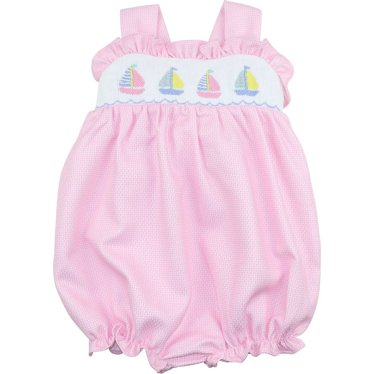 Pink Smocked Sailboats Bubble