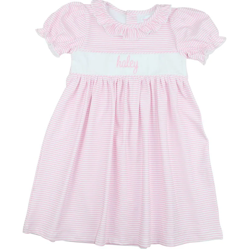 Pink Stripe Knit Dress