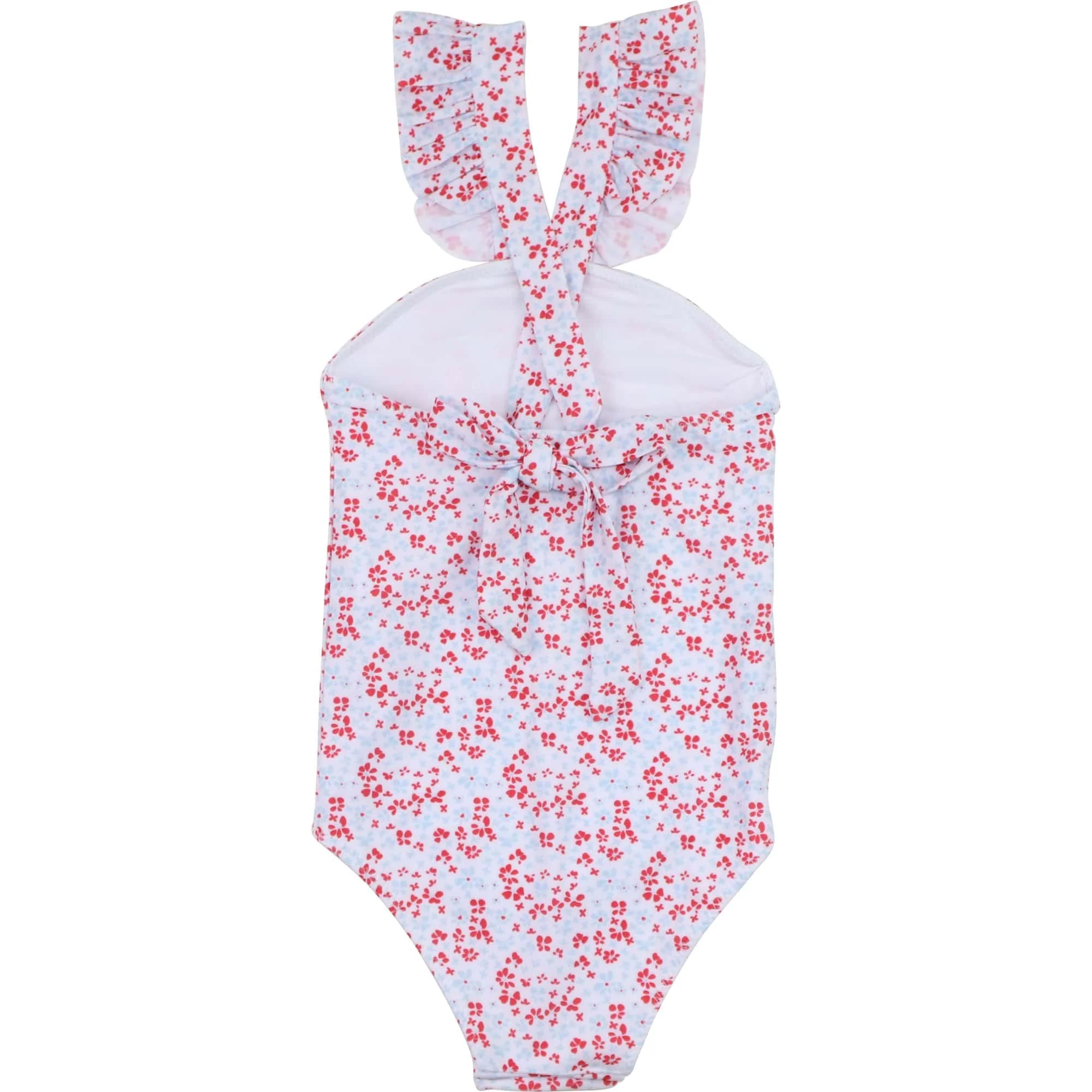 Red And Blue Floral Swimsuit - Image 2
