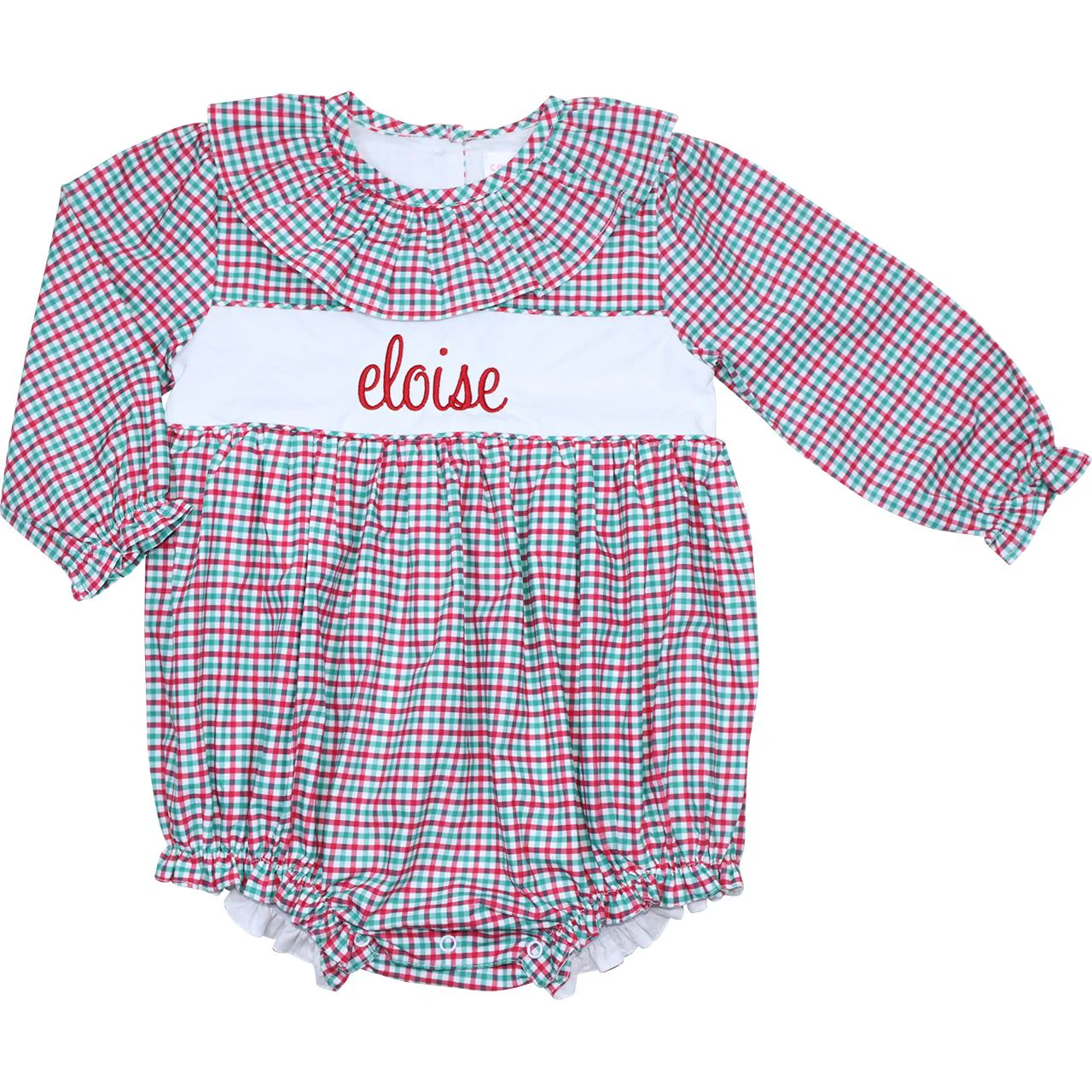 Red And Green Windowpane Insert Bubble
