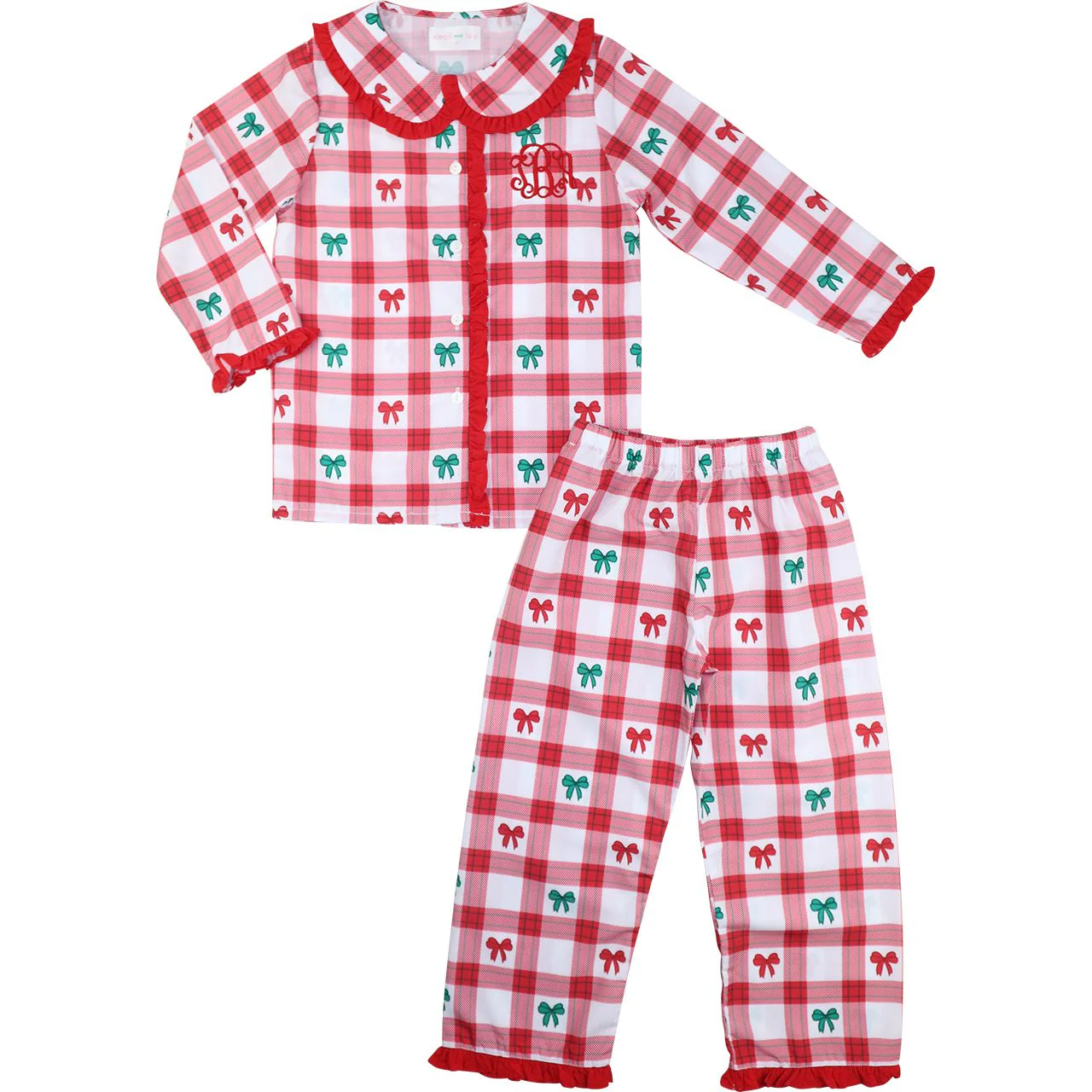 Red Check Bow Pajamas