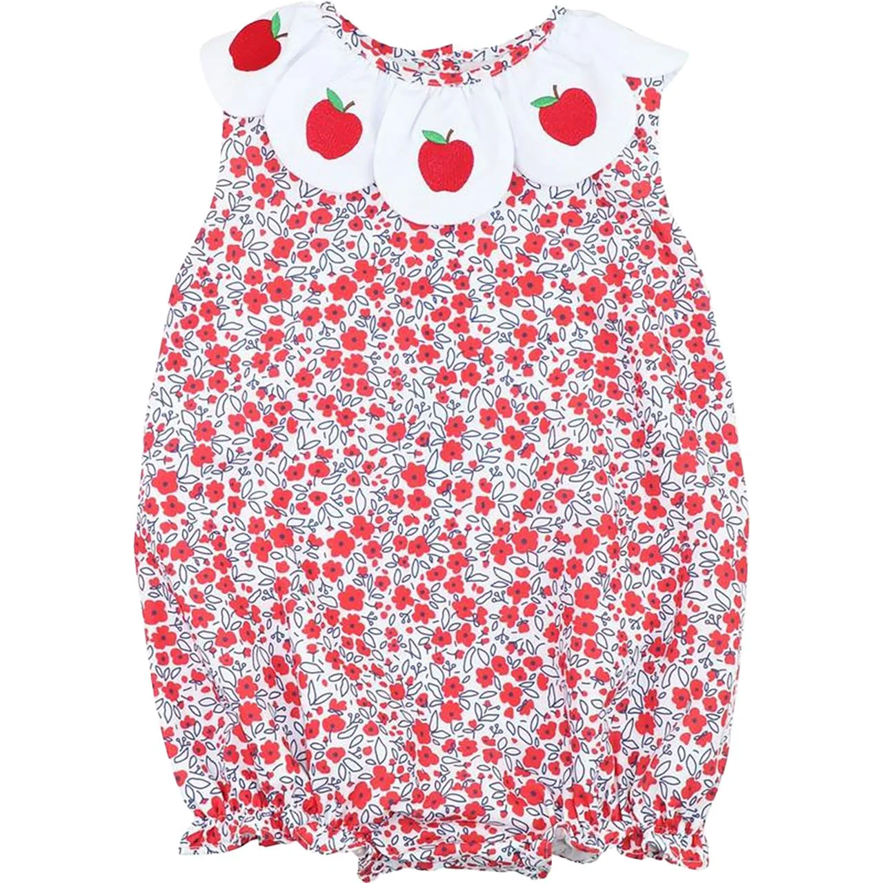 Red Floral Apple Bubble