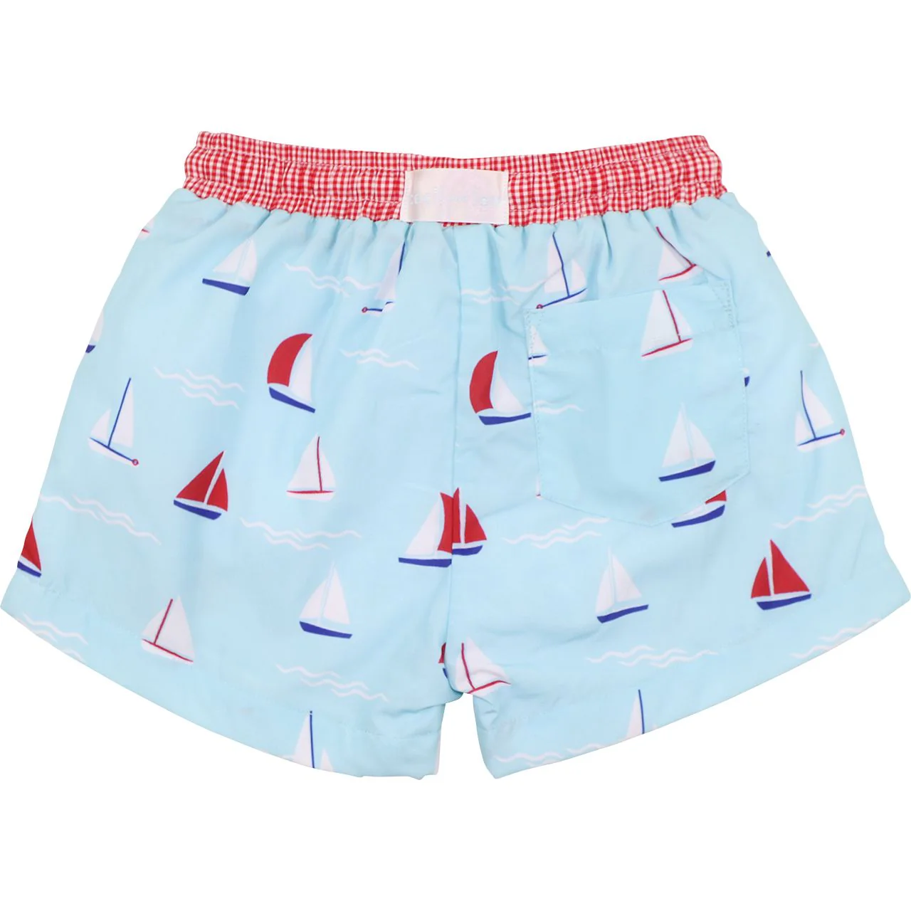 Red Sailboat Swim Trunks - Image 3
