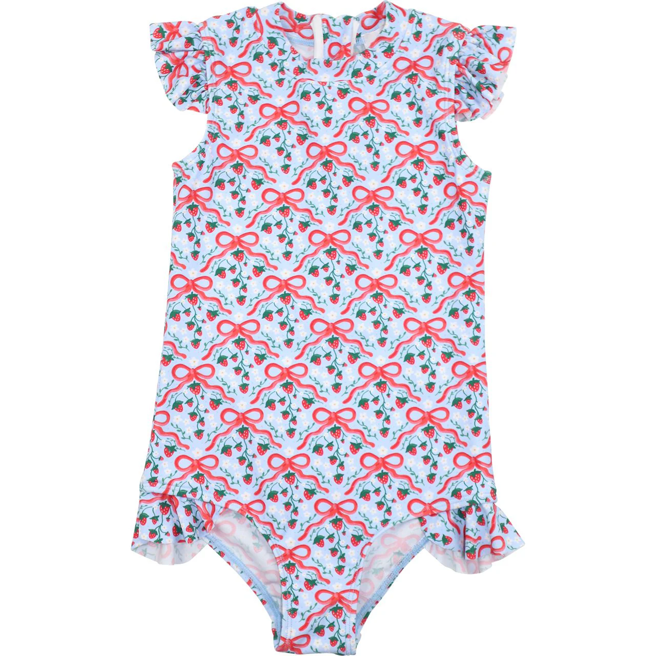 Ribbon And Strawberry Swimsuit