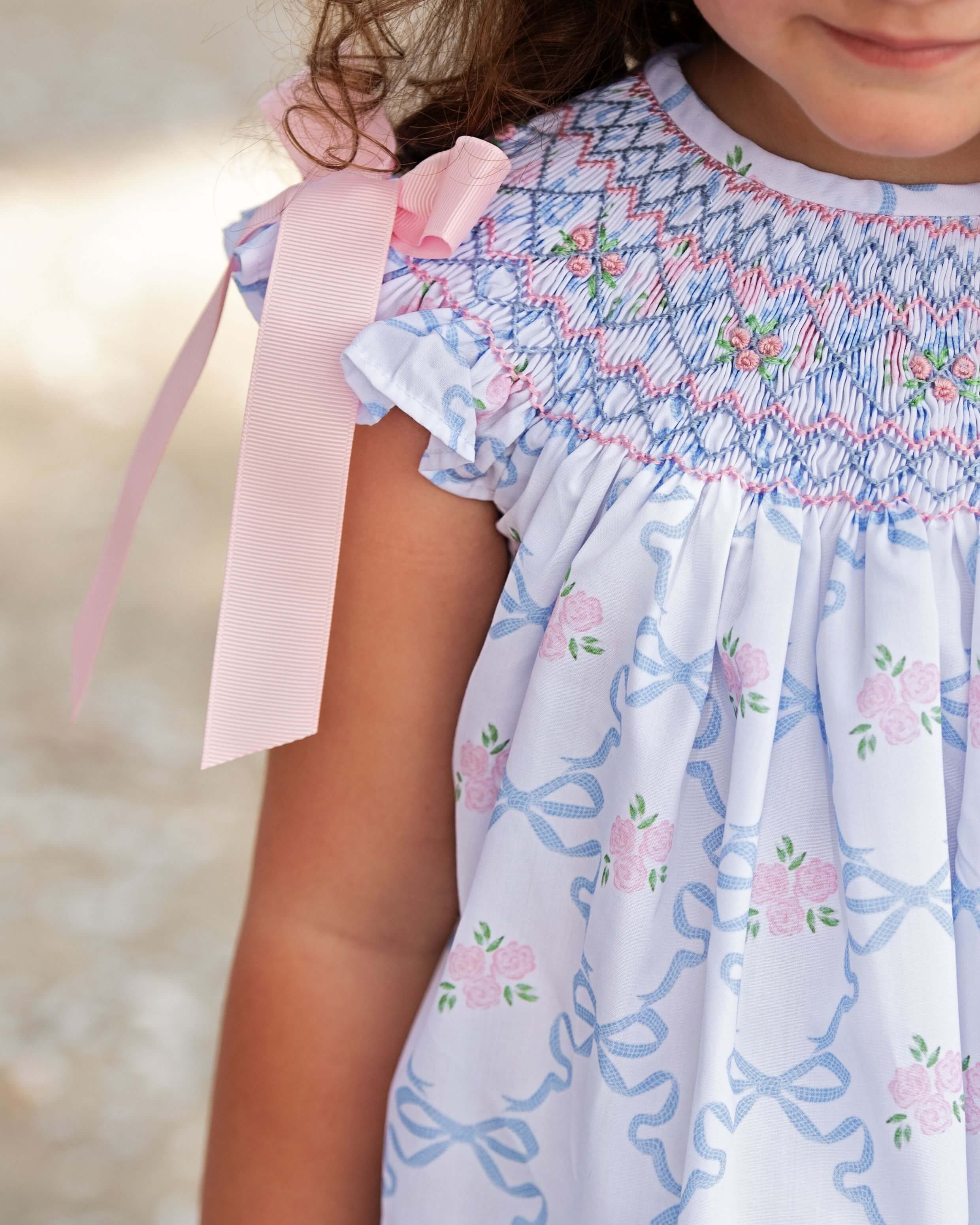 Rose And Bow Smocked Dress - Image 2