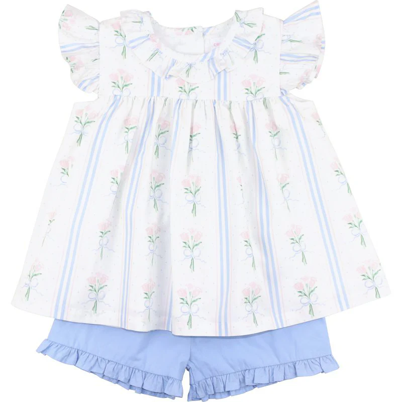Rose Bouquet Short Set