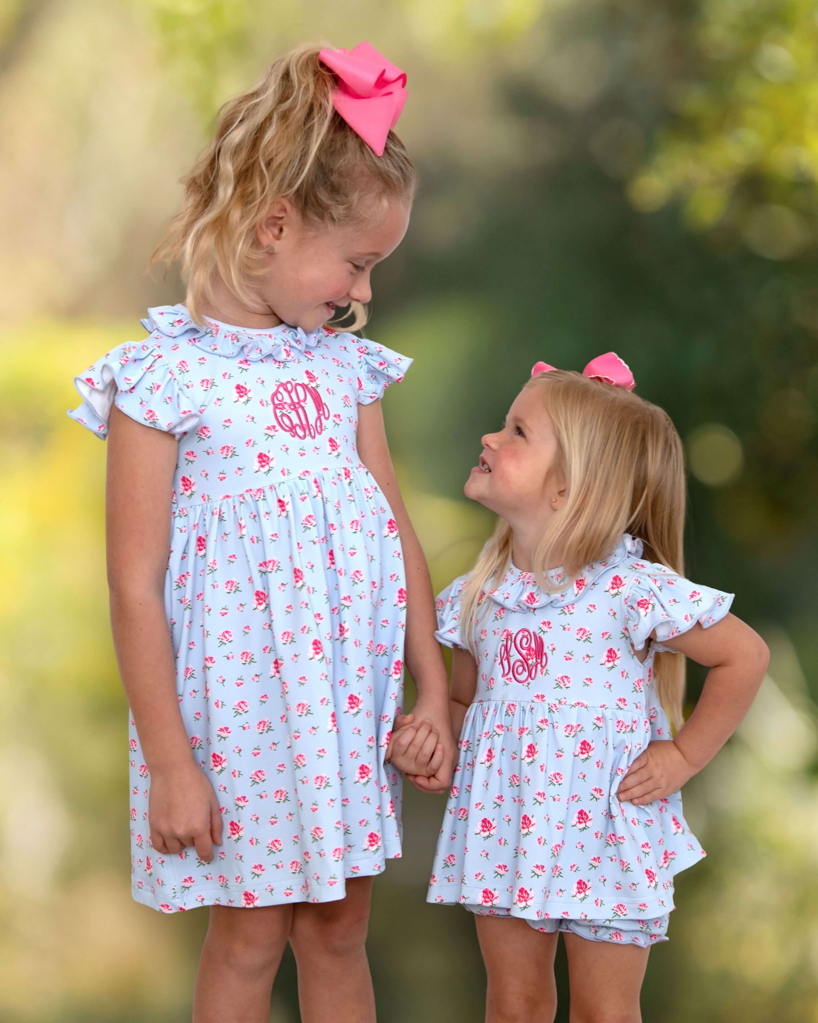 Rose Print Knit Dress - Image 2