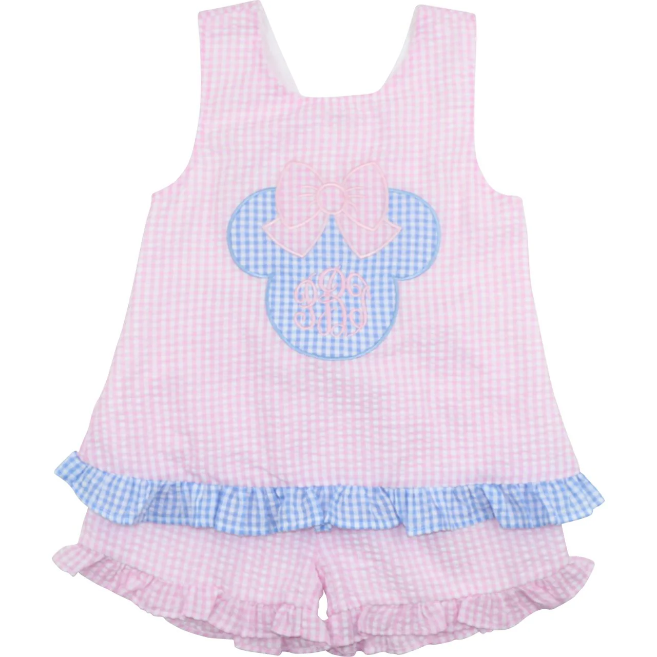 Seersucker Mouse Ears Short Set