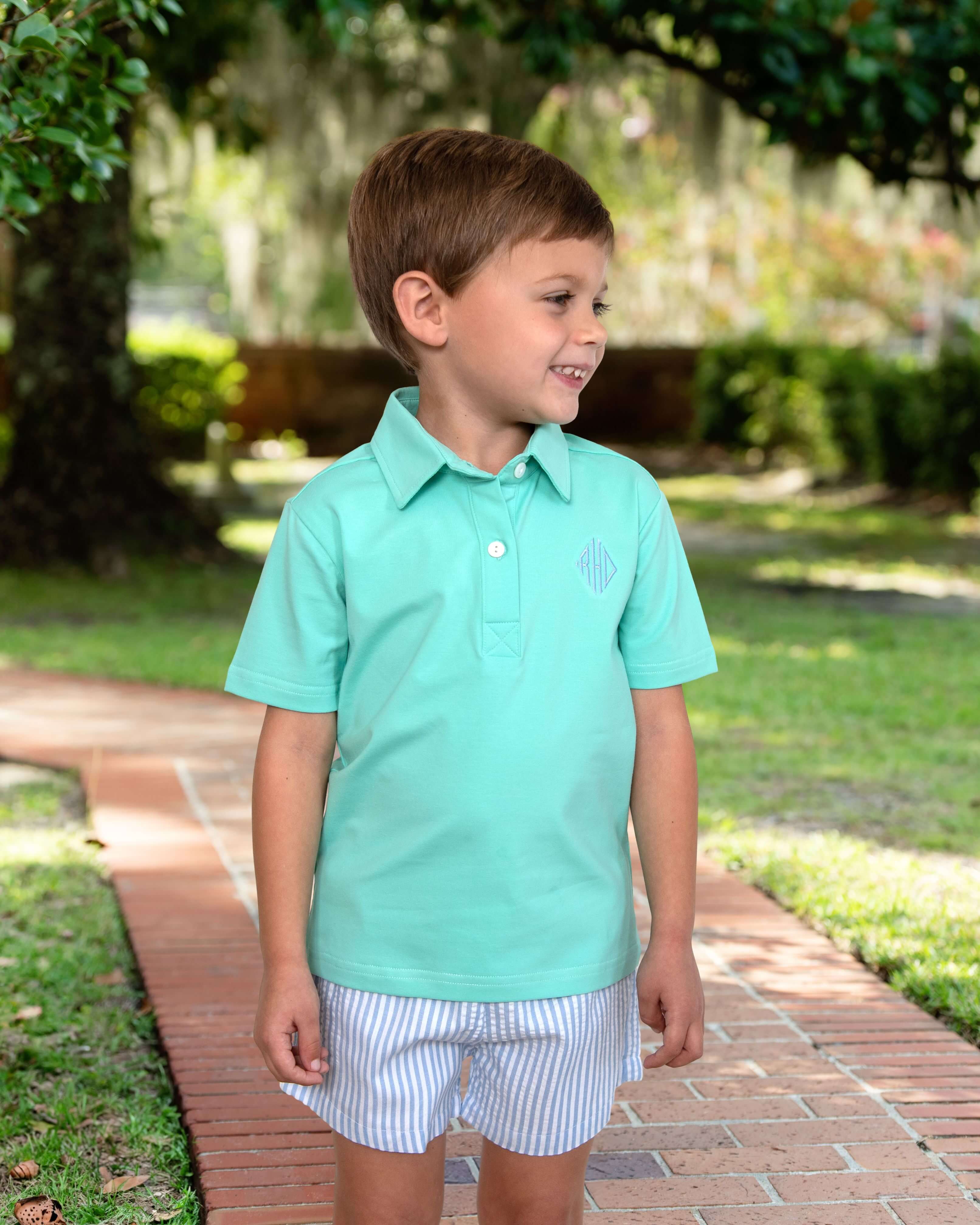 Seersucker Polo Short Set - Image 2