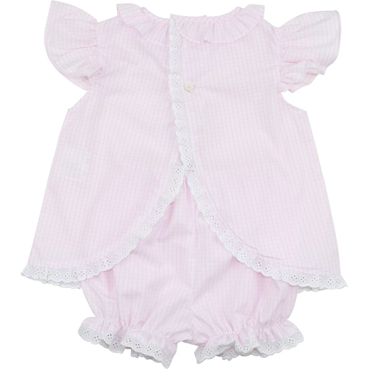Shadow Embroidered Bow Diaper Set - Image 4
