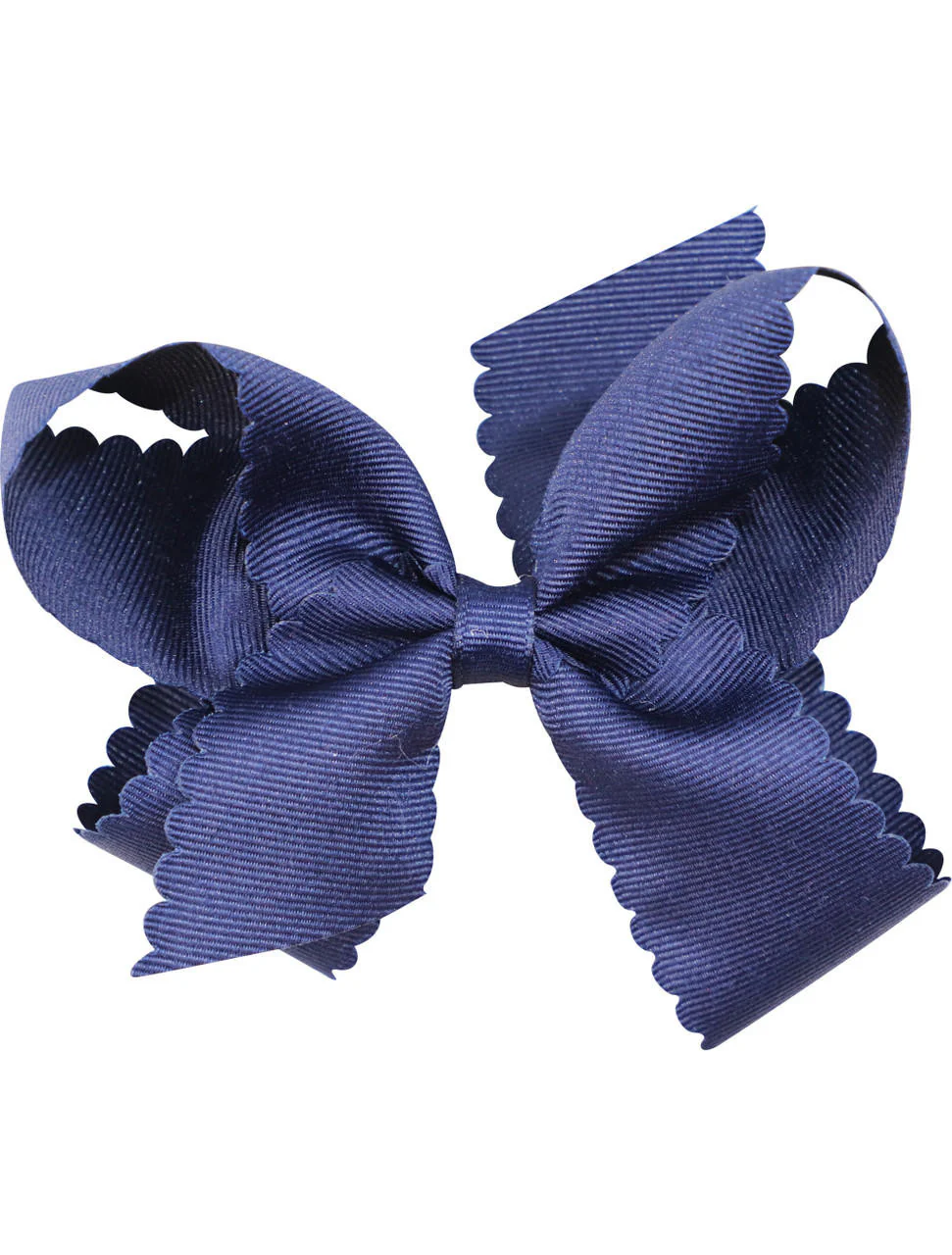 Medium Scalloped Edge Grosgrain Bow - Image 3