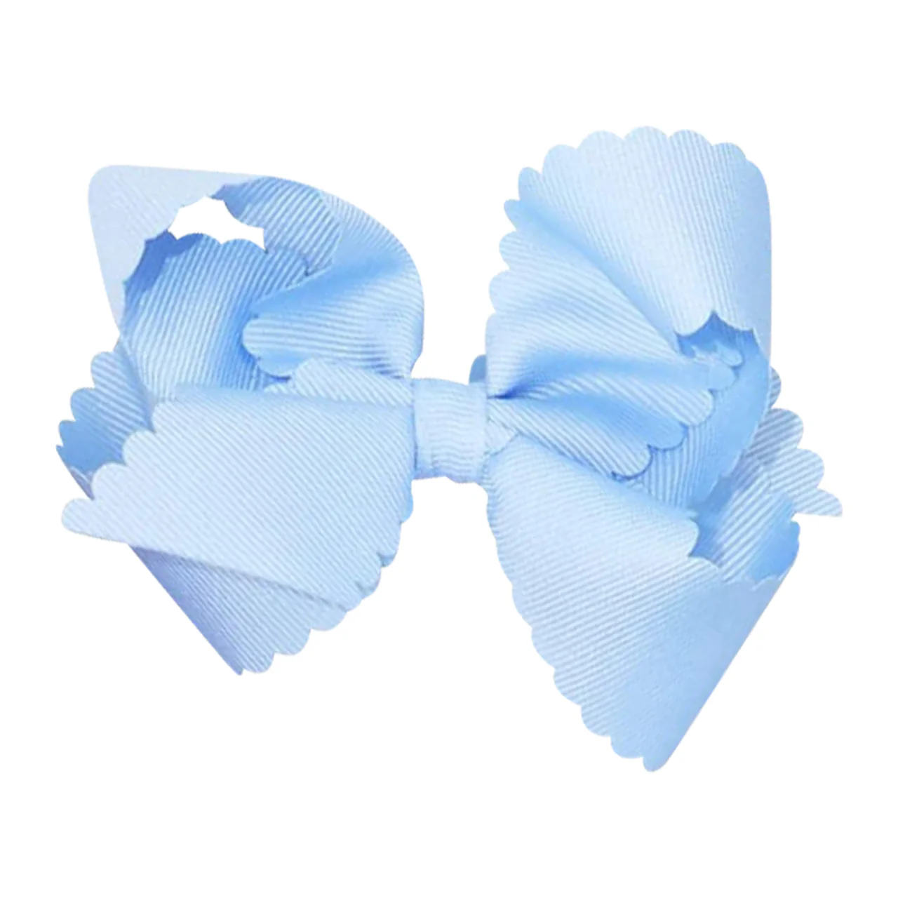 Medium Scalloped Edge Grosgrain Bow - Image 4