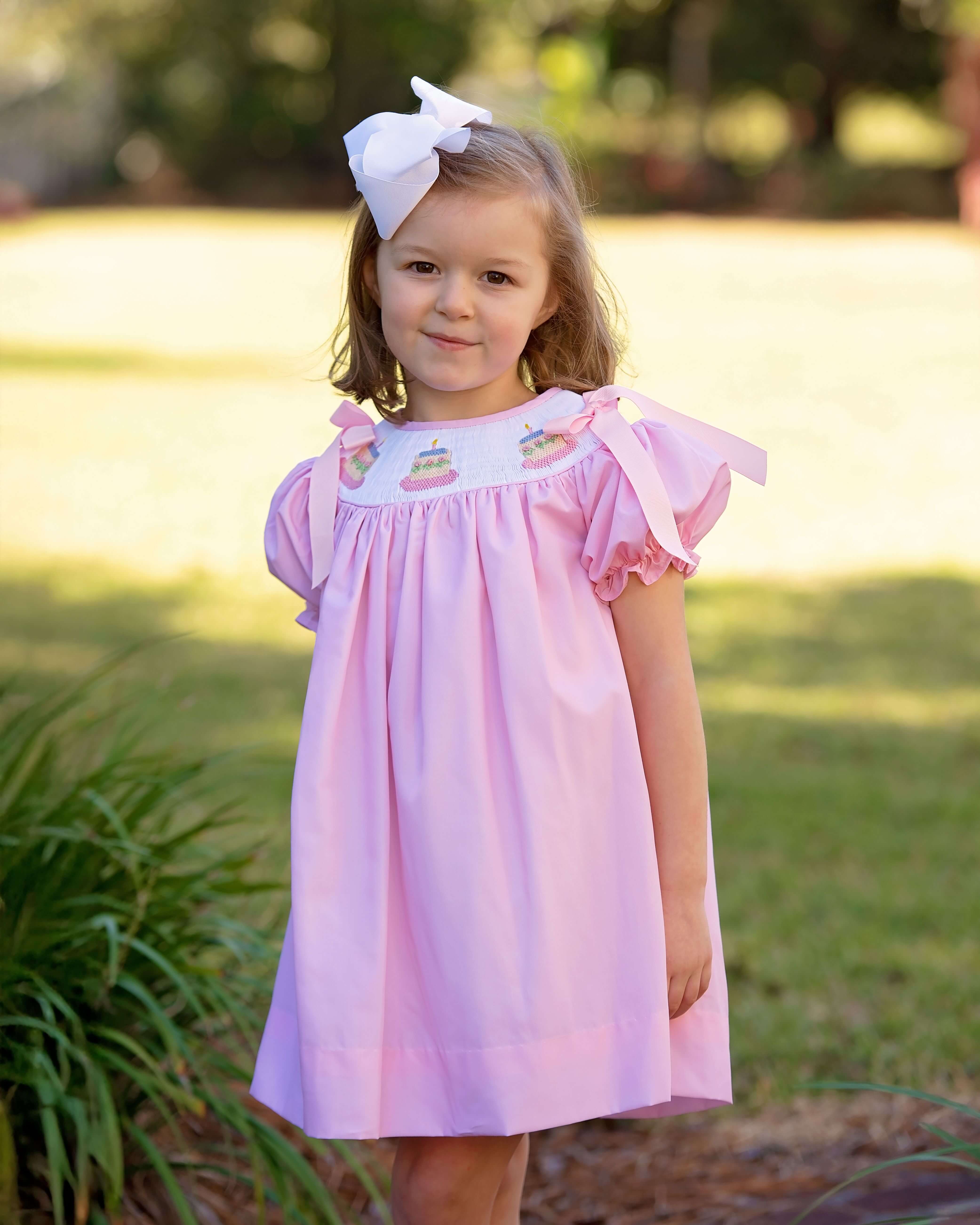 Smocked Birthday Cake Dress - Image 2