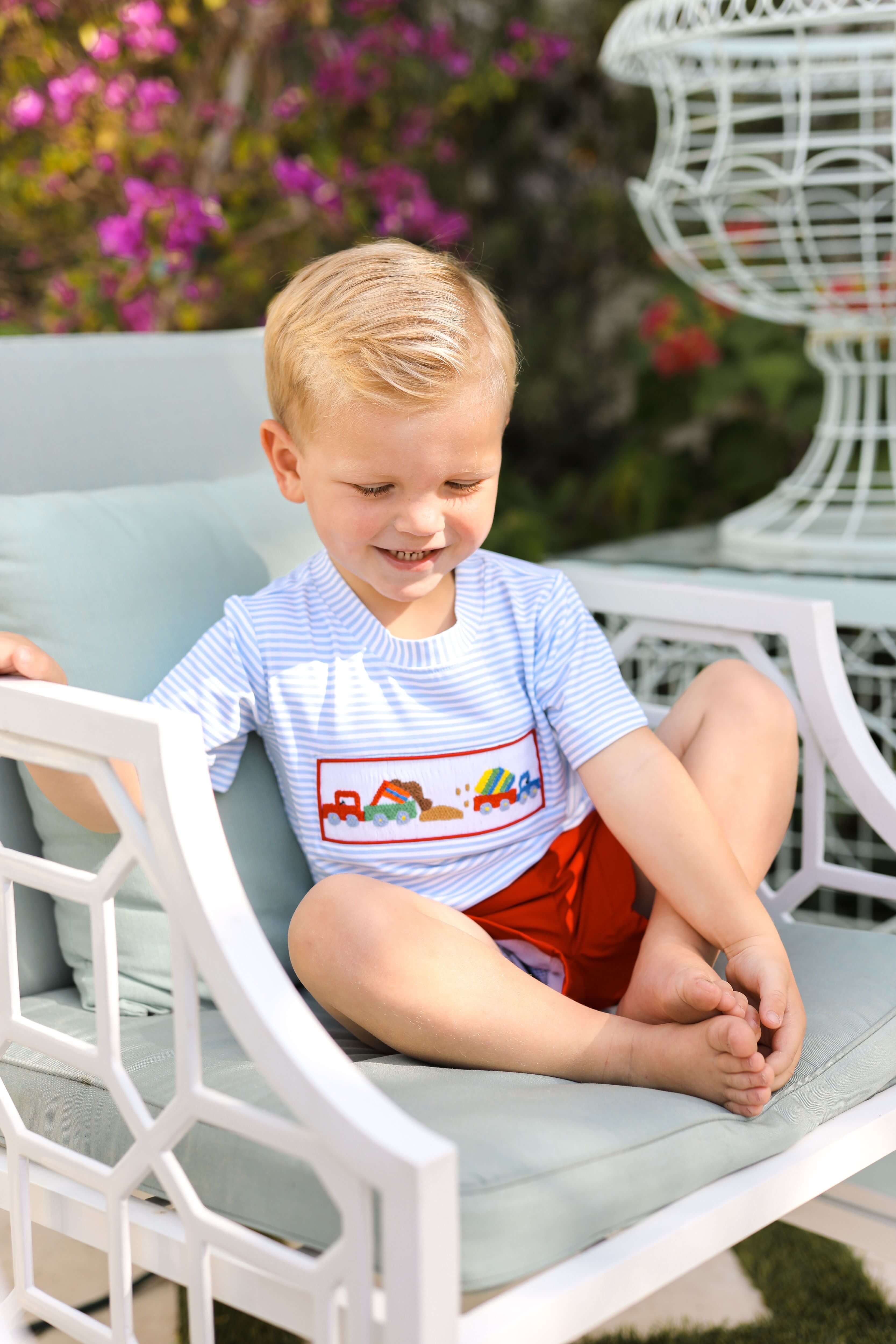 Smocked Diggers Short Set - Image 2