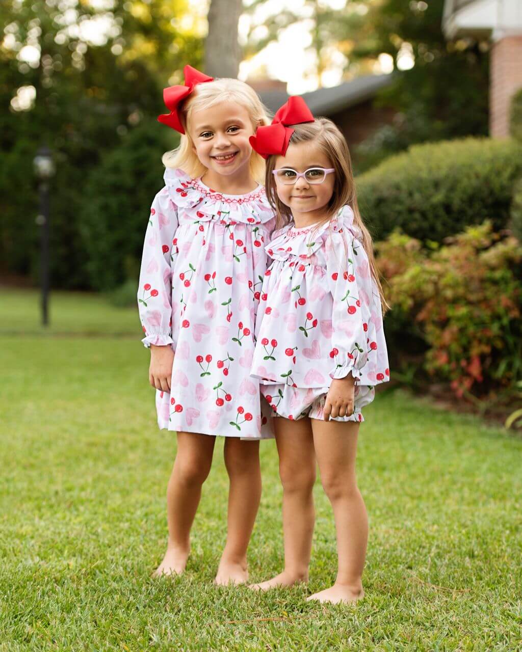 Smocked Heart And Cherry Dress - Image 3