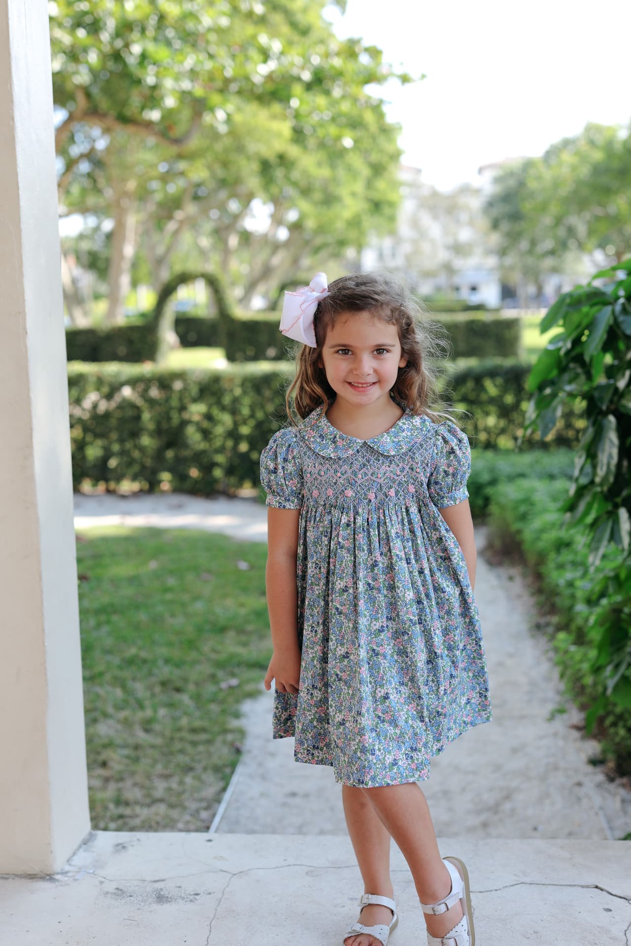 Smocked Liberty Floral Dress - Image 3