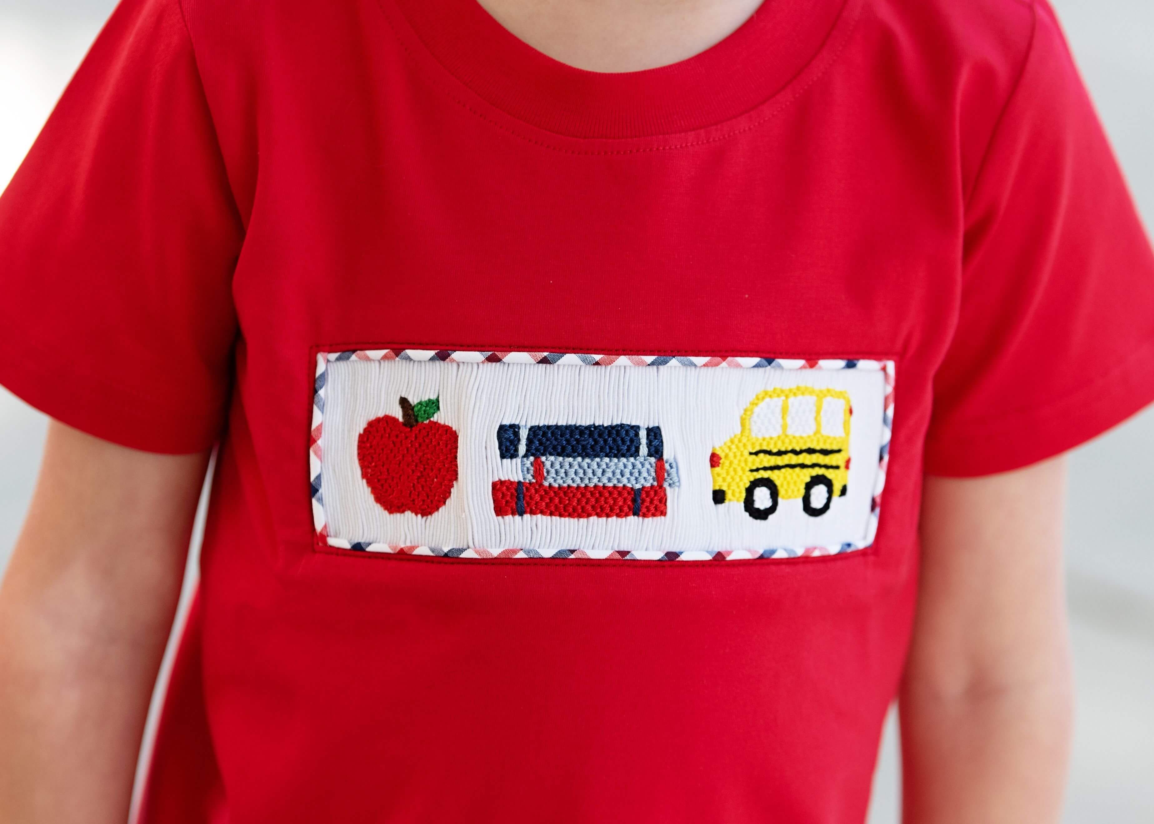 Smocked Windowpane Back To School Short Set - Image 3