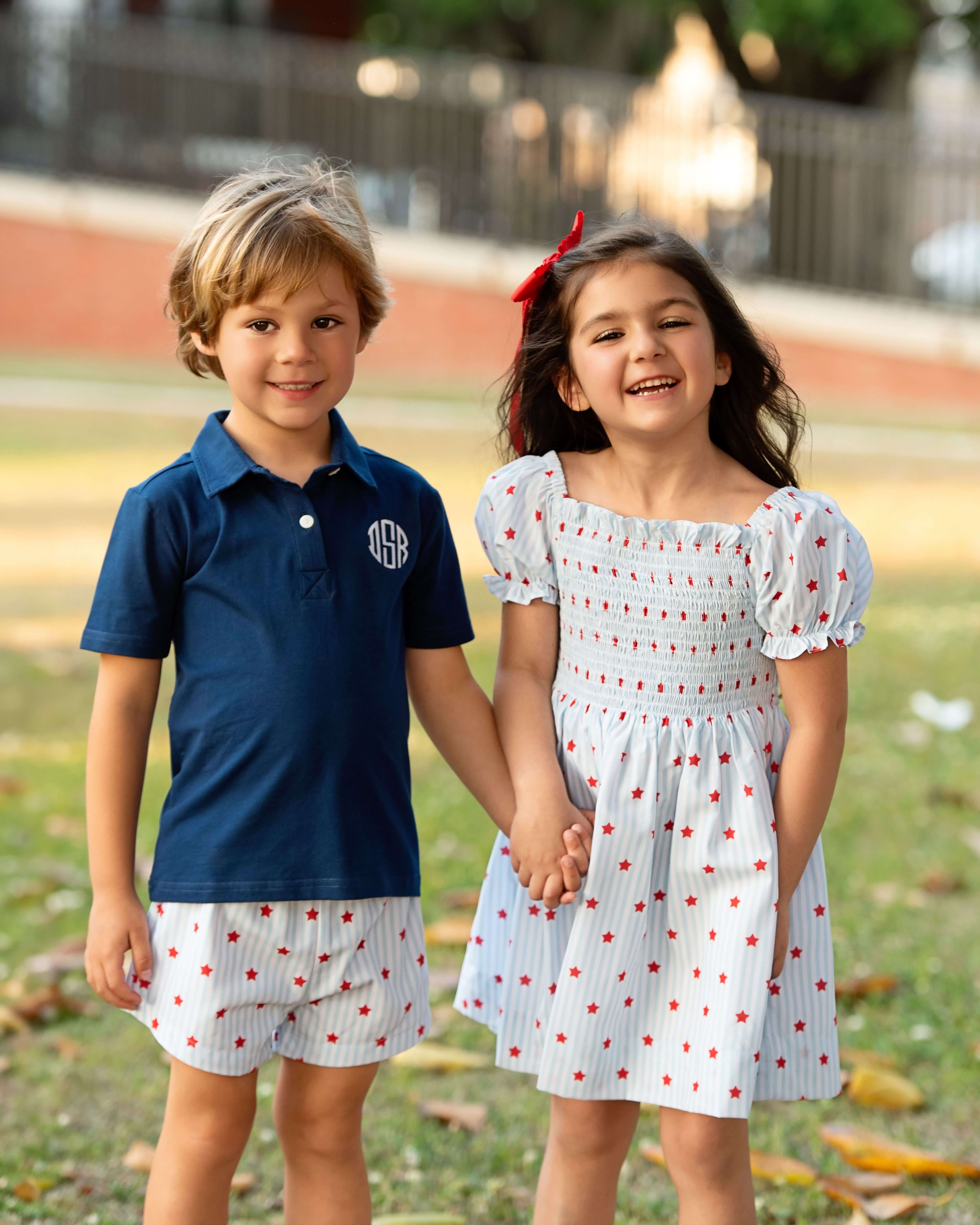 Stars And Stripes Polo Short Set - Image 2