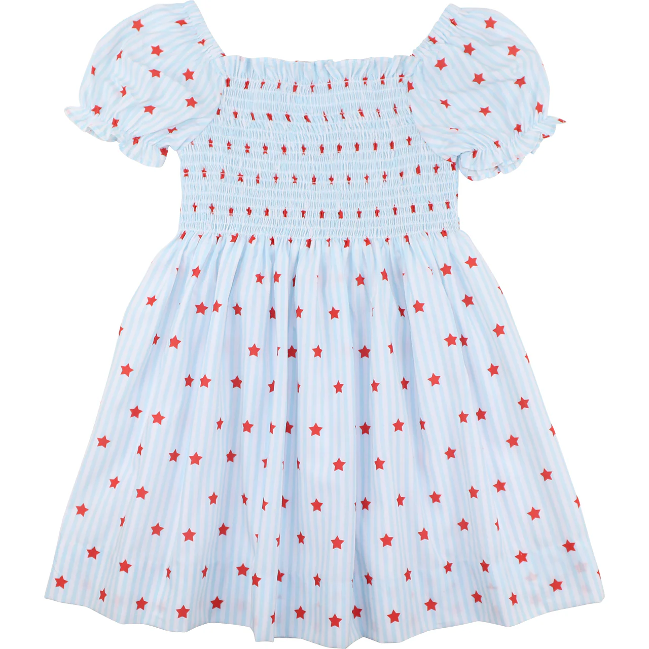 Stars And Stripes Smocked Dress