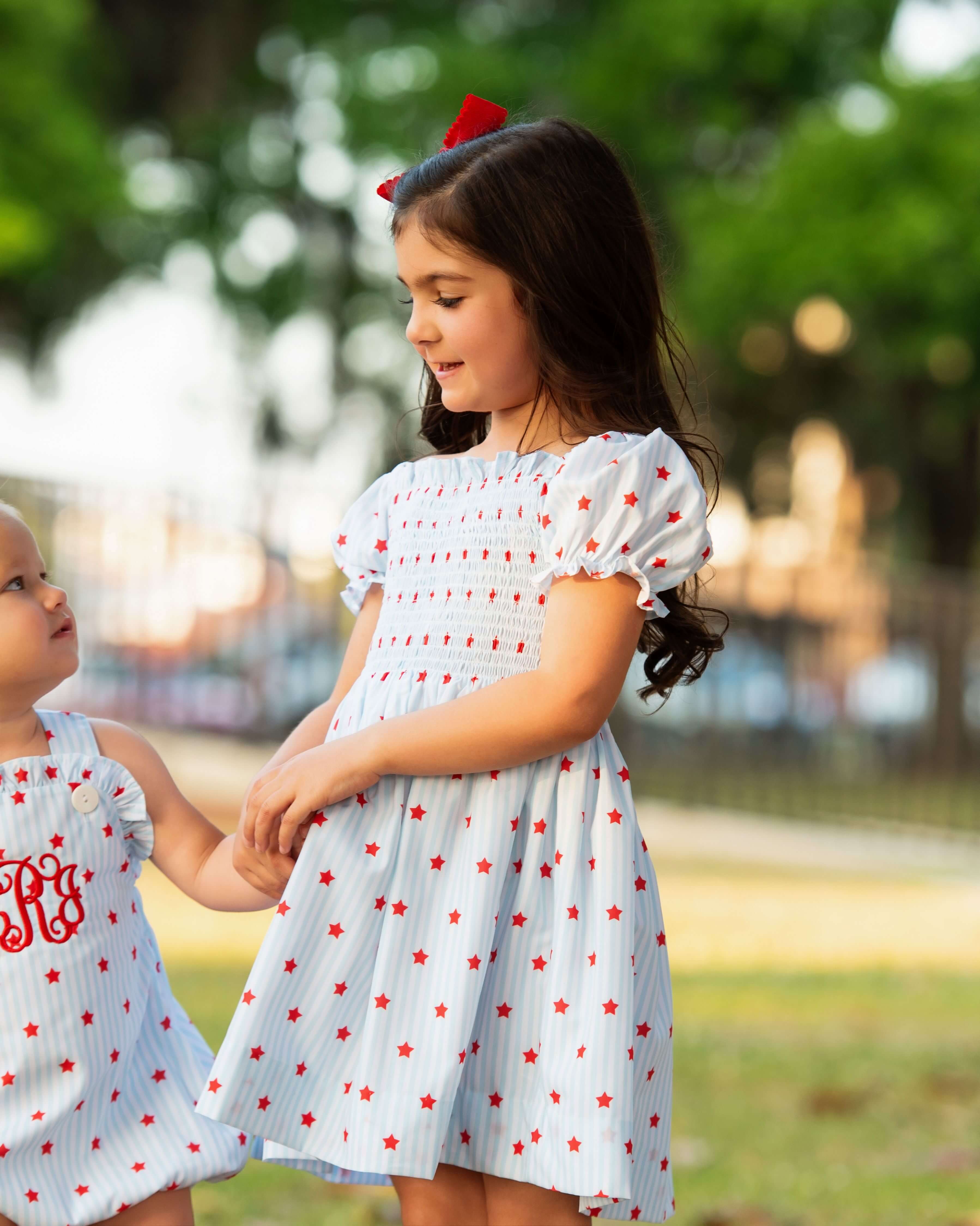 Stars And Stripes Smocked Dress - Image 2