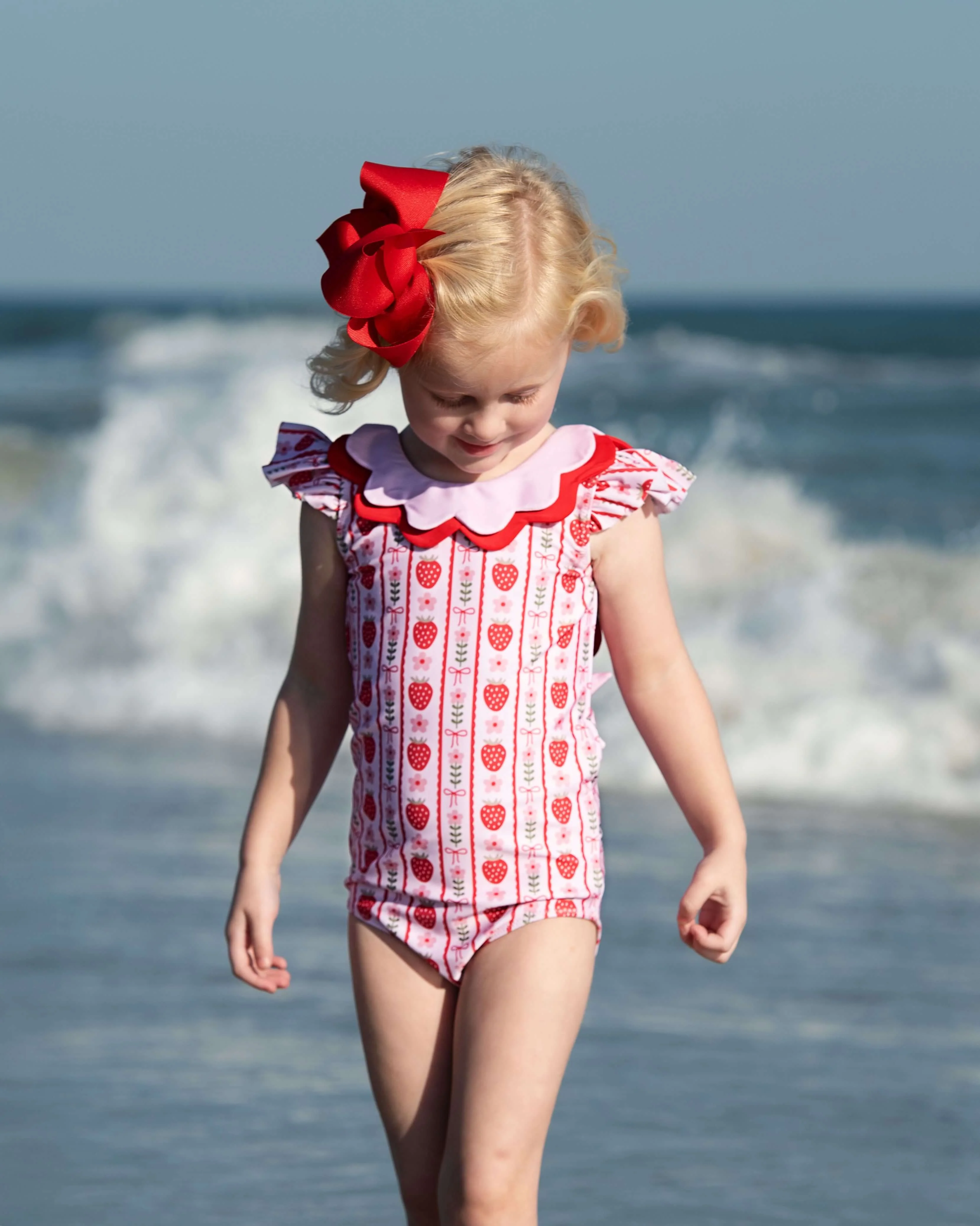 Strawberry Print Swimsuit - Image 2