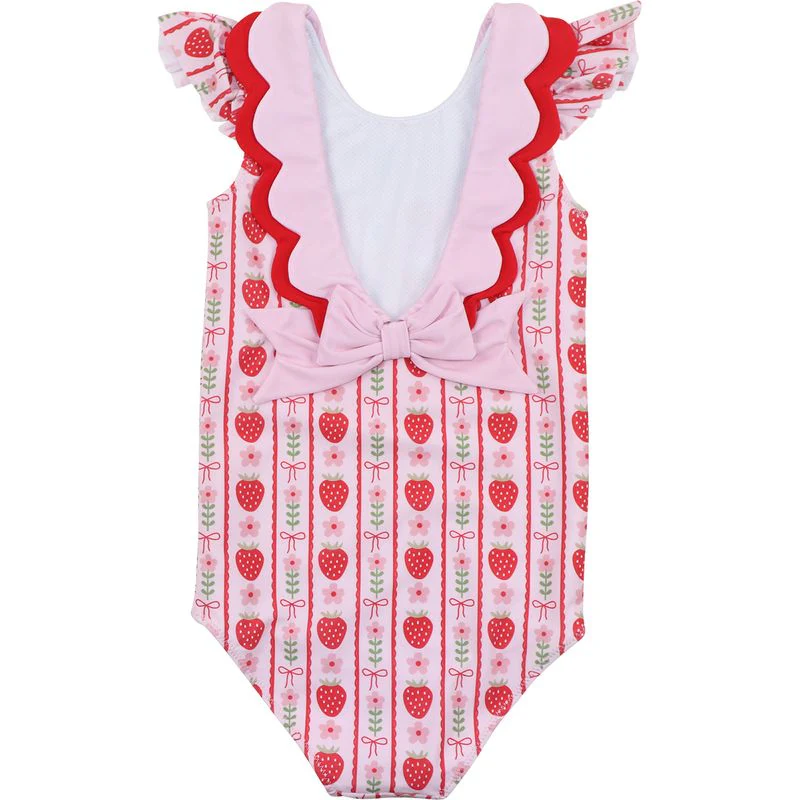 Strawberry Print Swimsuit - Image 4