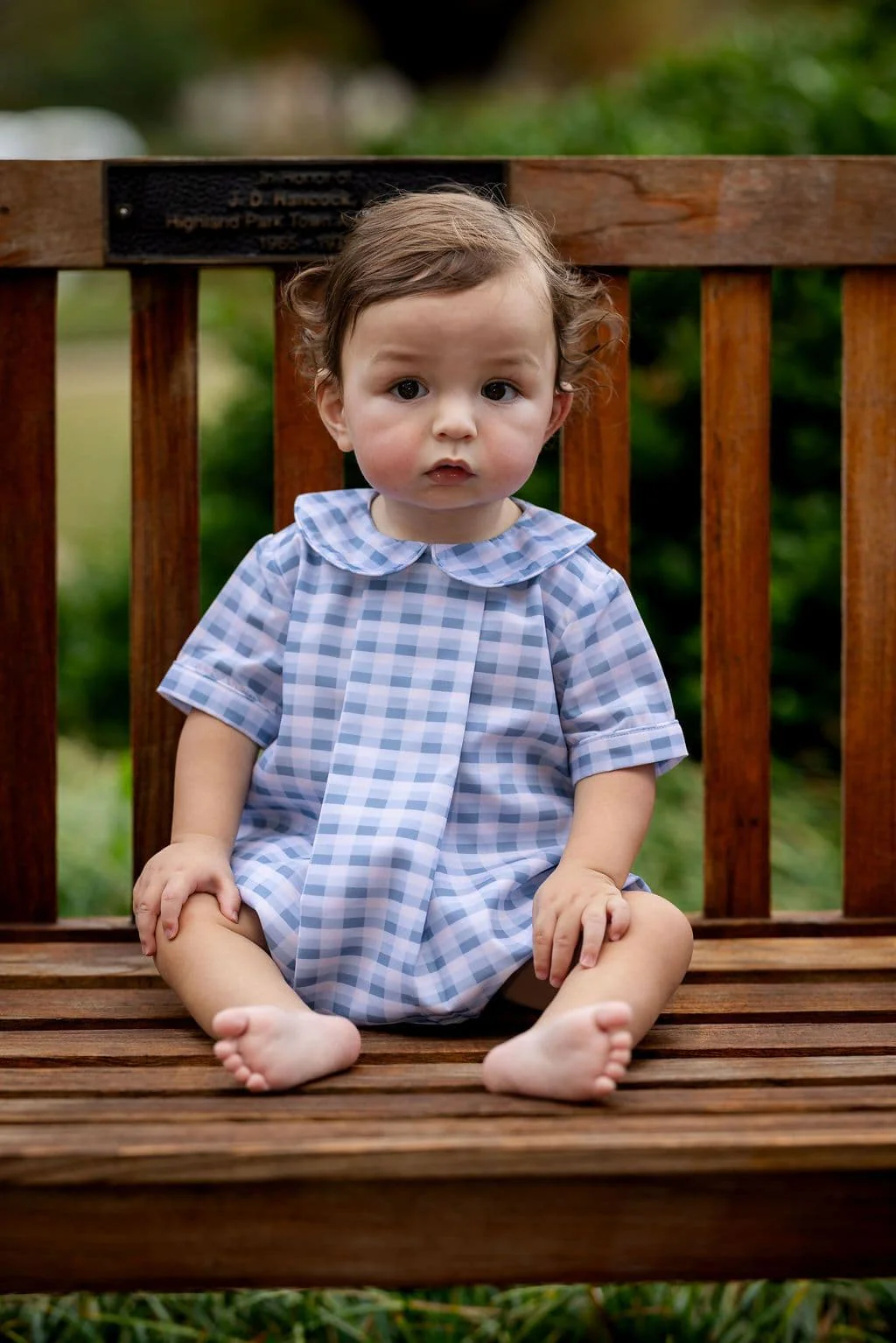 Blue Check Pleated Bubble - Image 2