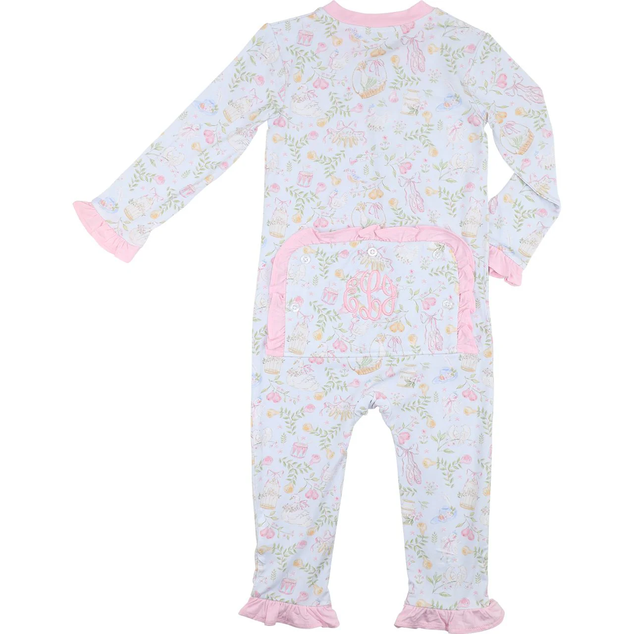 Twelve Days Of Christmas Knit Zipper Pajamas