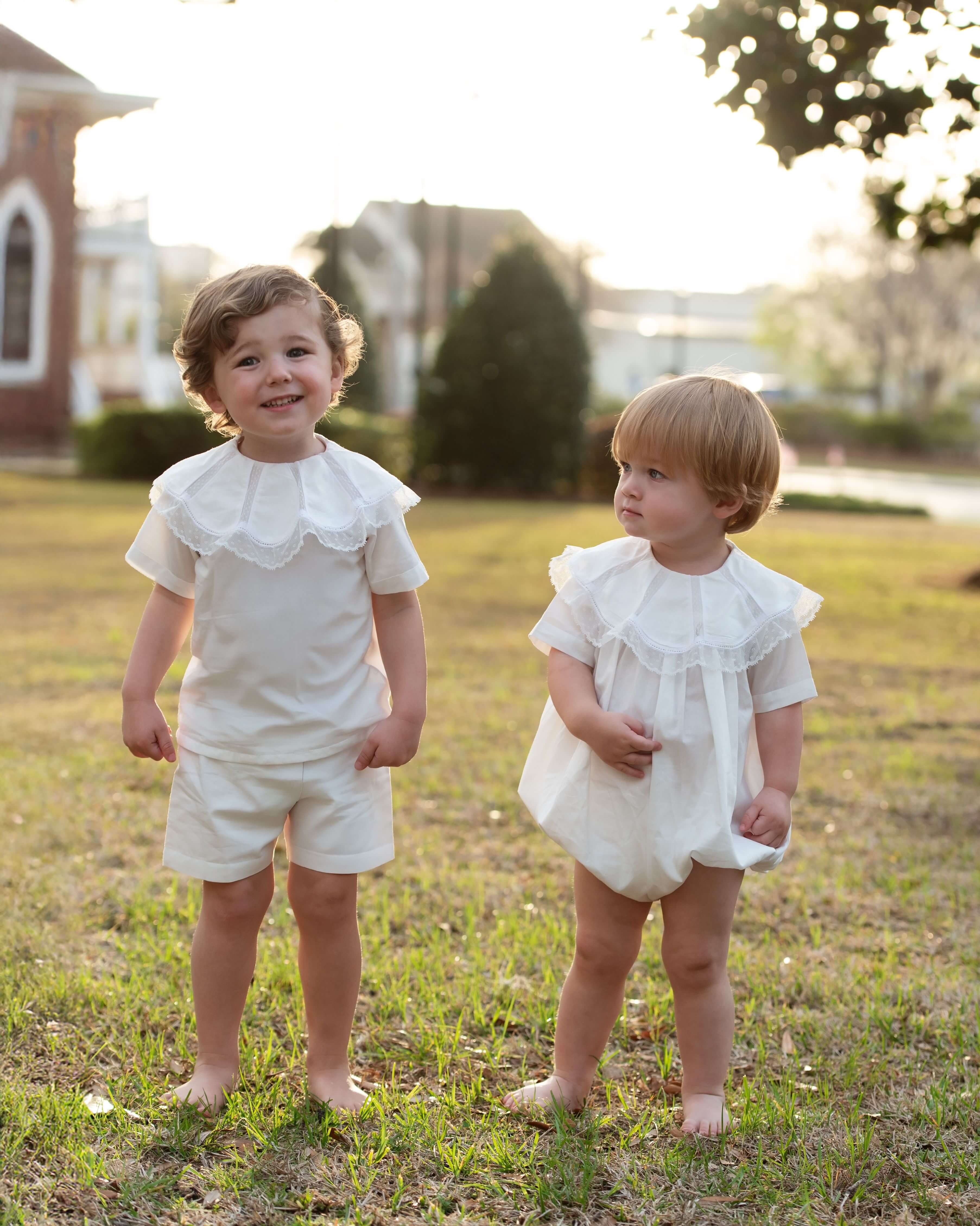 White Heirloom Short Set - Image 3