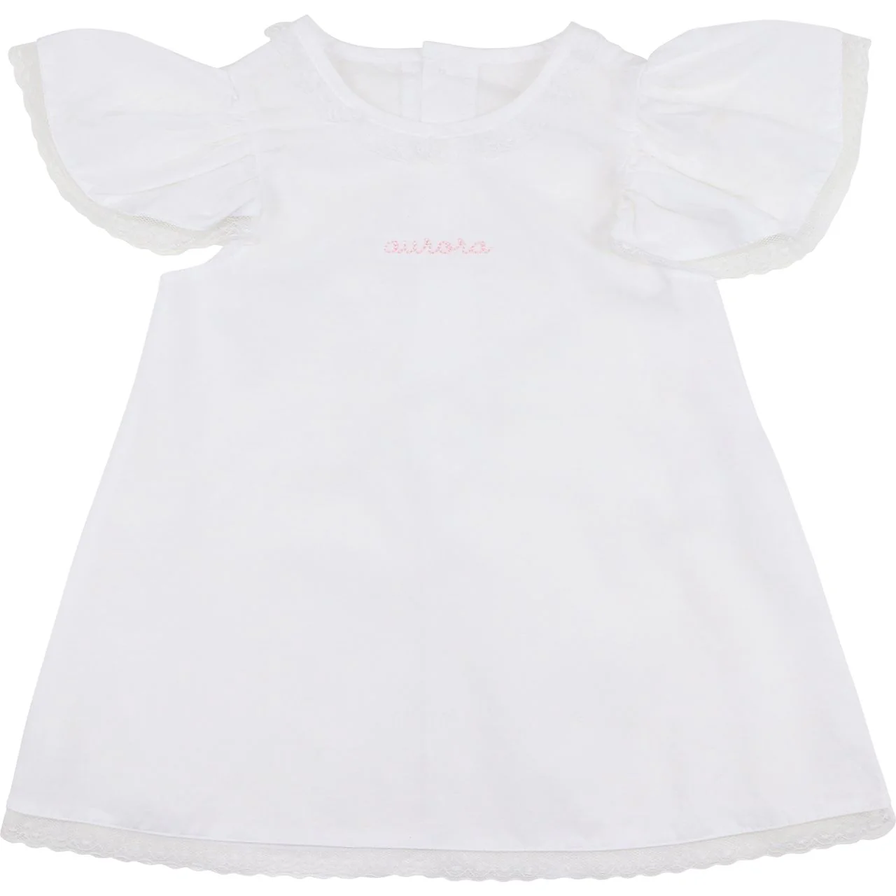 White Lace Heirloom Baby Gown