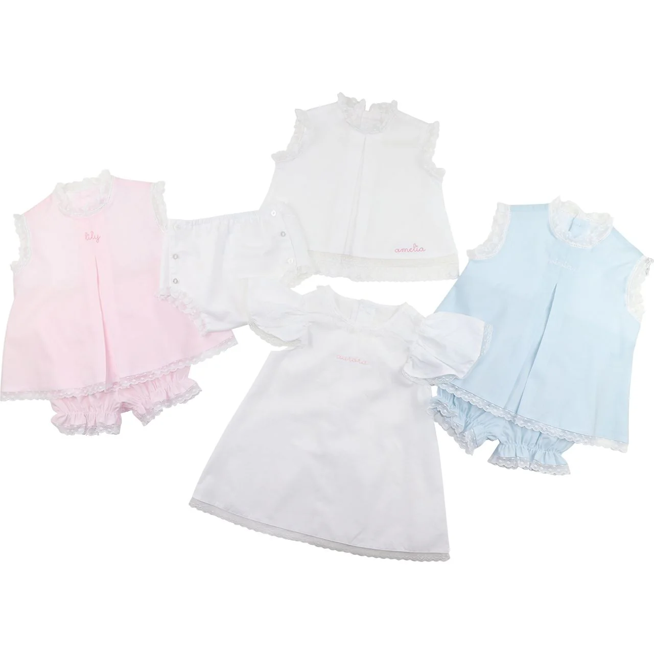 White Lace Heirloom Baby Gown - Image 2
